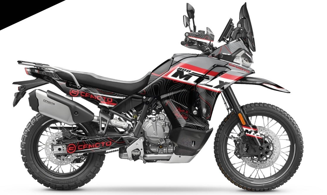 Kit de Gráficas para Moto Adventure CF Moto 800 MT - Diseño 35 - LedPro Racing