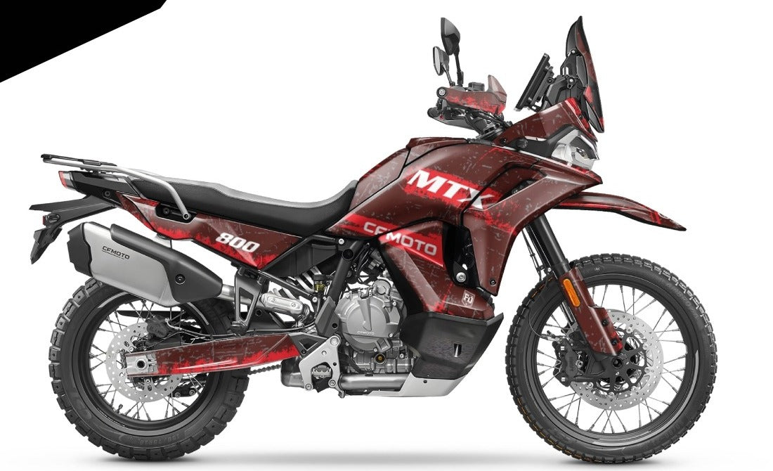 Kit de Gráficas para Moto Adventure CF Moto 800 MT - Diseño 38 - LedPro Racing