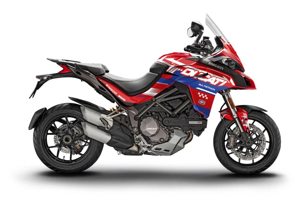 Kit de Gráficas para Moto Adventure Ducati Multistrada - Diseño 08 - LedPro Racing