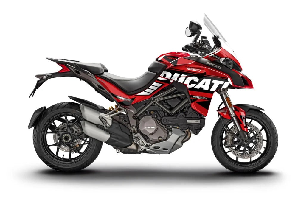 Kit de Gráficas para Moto Adventure Ducati Multistrada - Diseño 09 - LedPro Racing