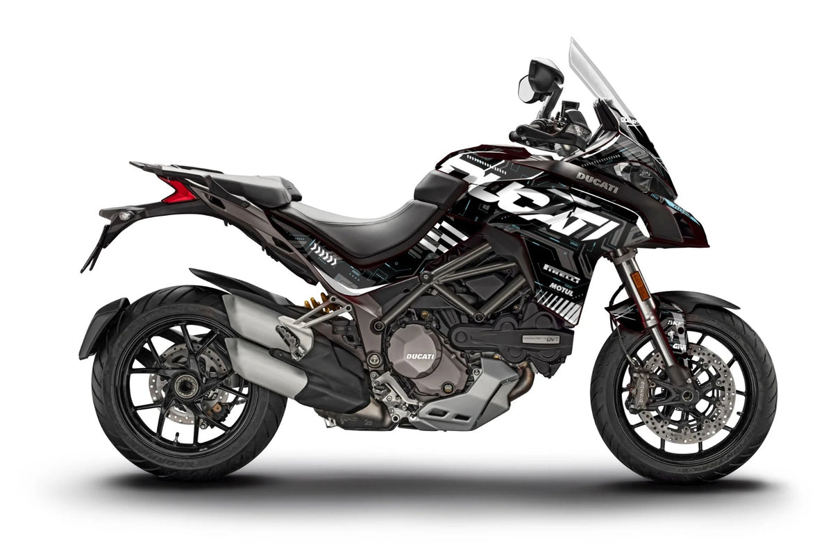 Kit de Gráficas para Moto Adventure Ducati Multistrada - Diseño 12 - LedPro Racing