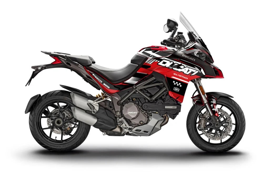 Kit de Gráficas para Moto Adventure Ducati Multistrada - Diseño 16 - LedPro Racing