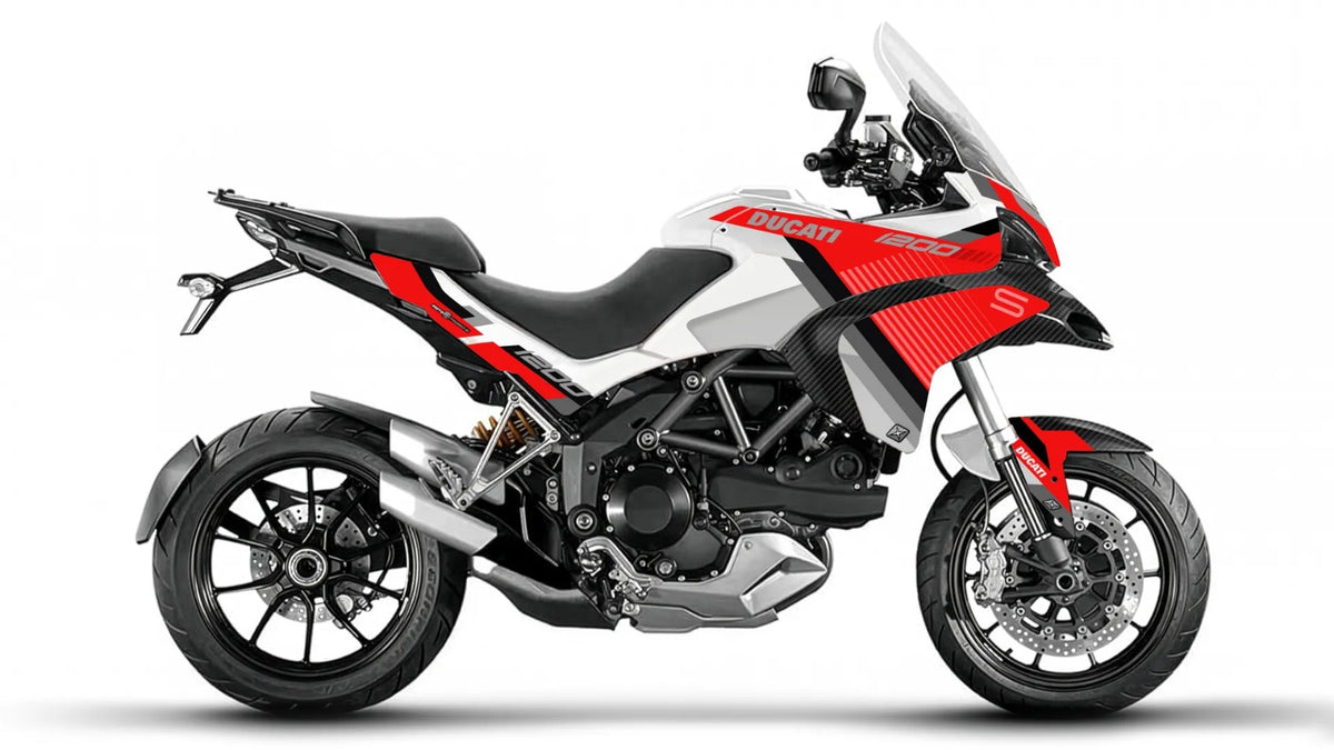 Kit de Gráficas para Moto Adventure Ducati Multistrada - Diseño 22 - LedPro Racing