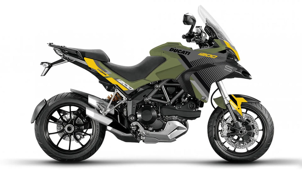 Kit de Gráficas para Moto Adventure Ducati Multistrada - Diseño 24 - LedPro Racing