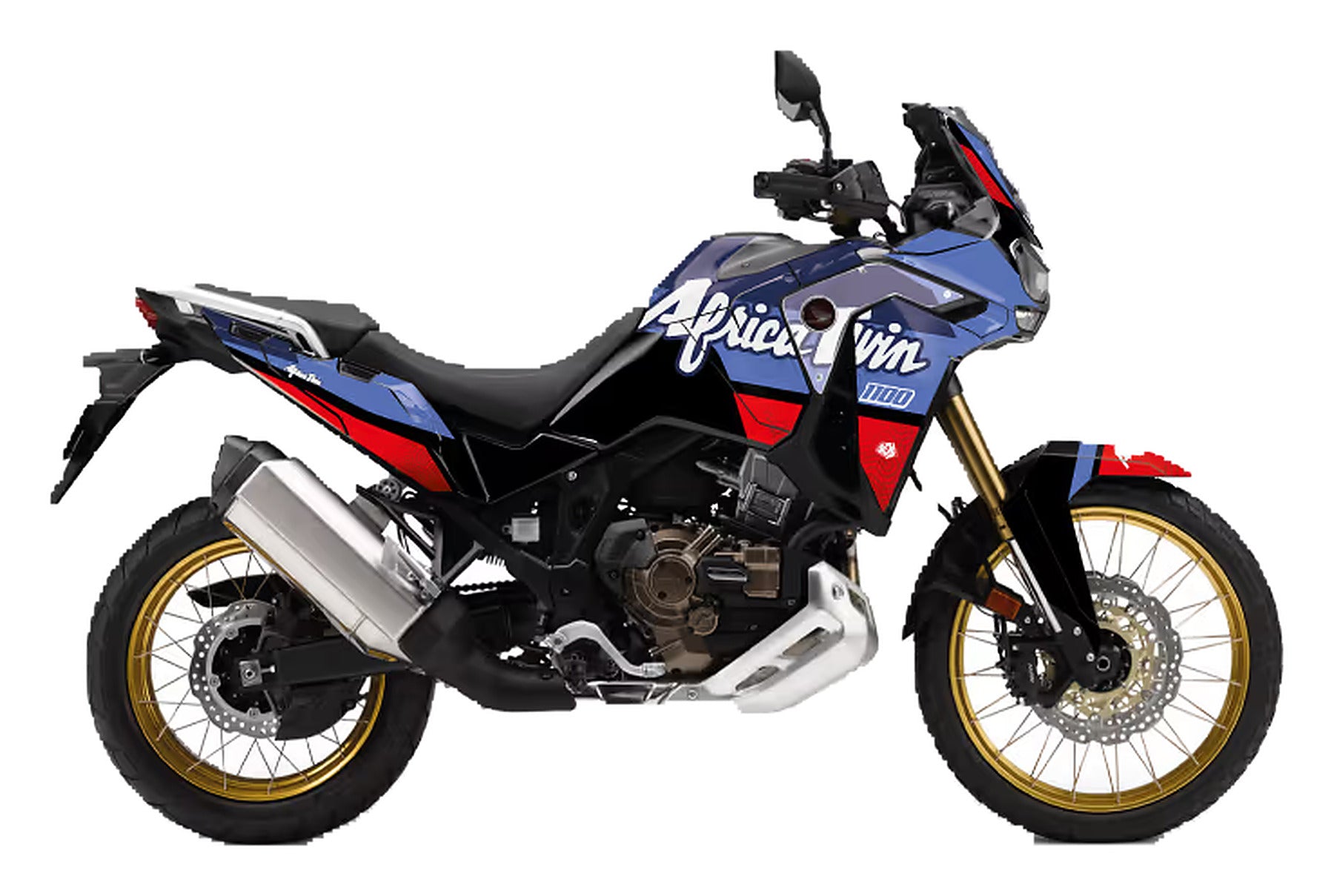 Kit de Gráficas para Moto Adventure Honda Africa Twin - Diseño 04 - LedPro Racing