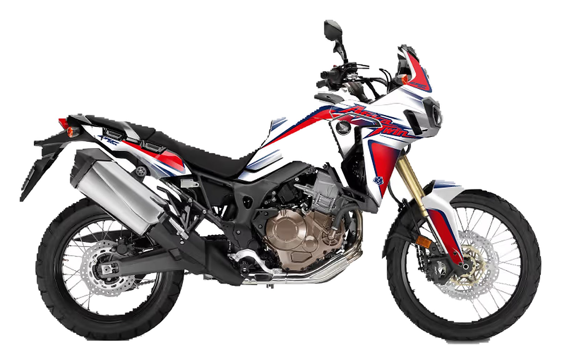 Kit de Gráficas para Moto Adventure Honda Africa Twin - Diseño 07 - LedPro Racing