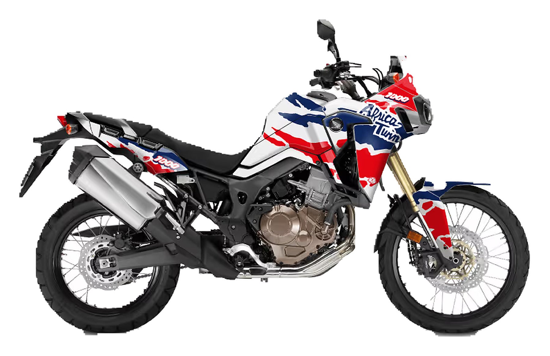 Kit de Gráficas para Moto Adventure Honda Africa Twin - Diseño 11 - LedPro Racing