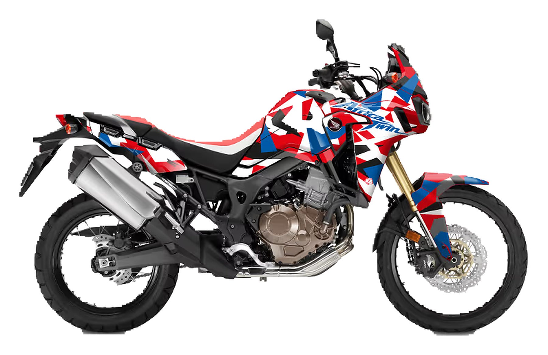 Kit de Gráficas para Moto Adventure Honda Africa Twin - Diseño 12 - LedPro Racing