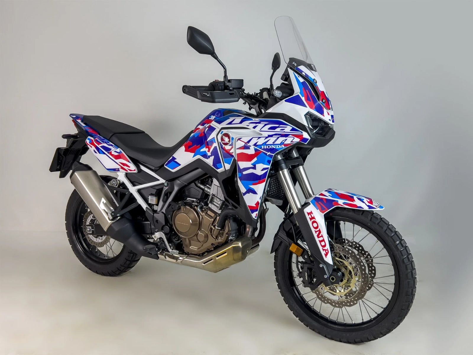 Kit de Gráficas para Moto Adventure Honda Africa Twin - Diseño 17 - LedPro Racing