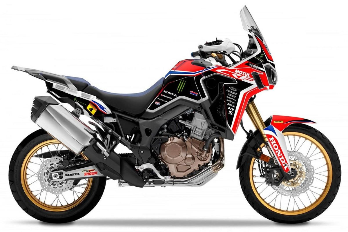 Kit de Gráficas para Moto Adventure Honda Africa Twin - Diseño 18 - LedPro Racing