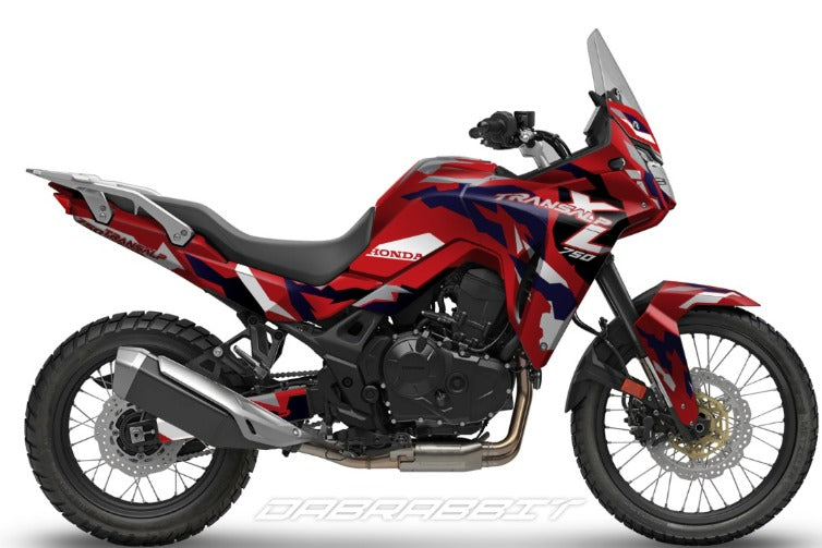 Kit de Gráficas para Moto Adventure Honda Transalp - Diseño 13 - LedPro Racing