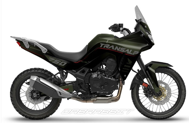 Kit de Gráficas para Moto Adventure Honda Transalp - Diseño 25 - LedPro Racing