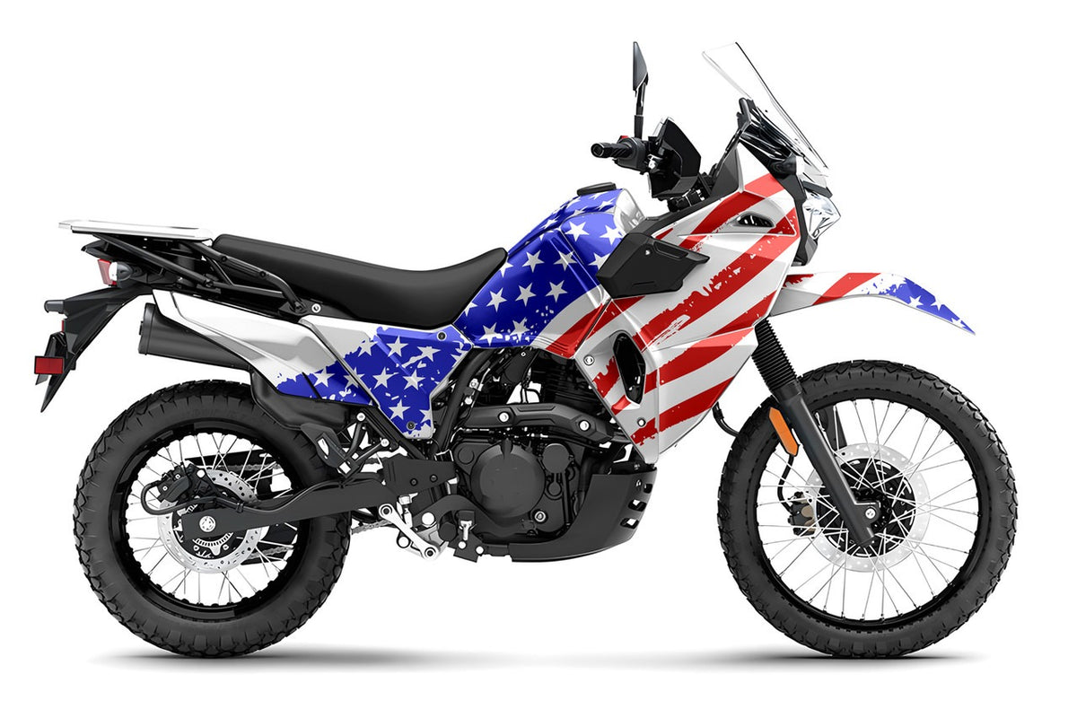 Kit de Gráficas para Moto Adventure Kawasaki KLR 650 - Diseño 03 - LedPro Racing