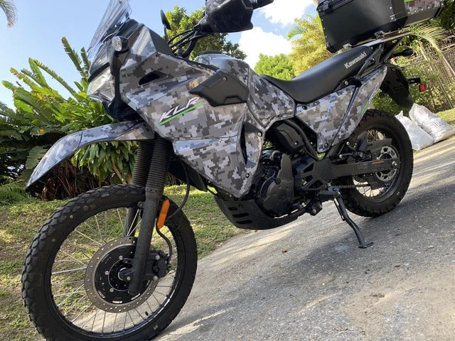 Kit de Gráficas para Moto Adventure Kawasaki KLR 650 - Diseño 06 - LedPro Racing