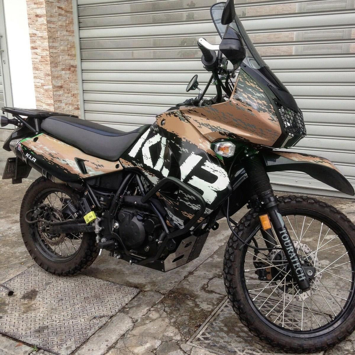 Kit de Gráficas para Moto Adventure Kawasaki KLR 650 - Diseño 08 - LedPro Racing