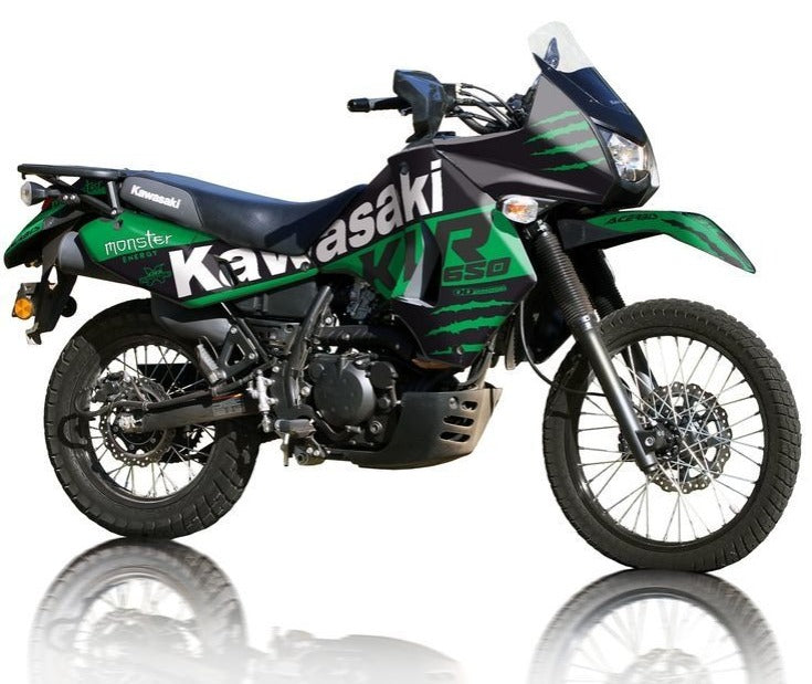 Kit de Gráficas para Moto Adventure Kawasaki KLR 650 - Diseño 10 - LedPro Racing