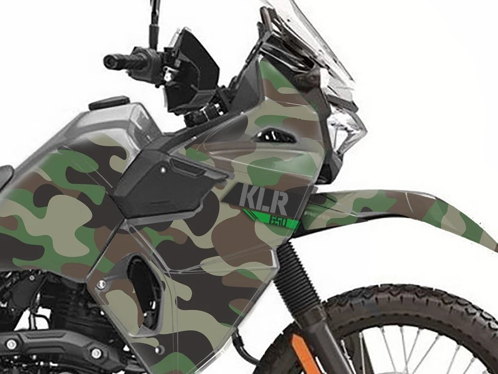 Kit de Gráficas para Moto Adventure Kawasaki KLR 650 - Diseño 23 - LedPro Racing
