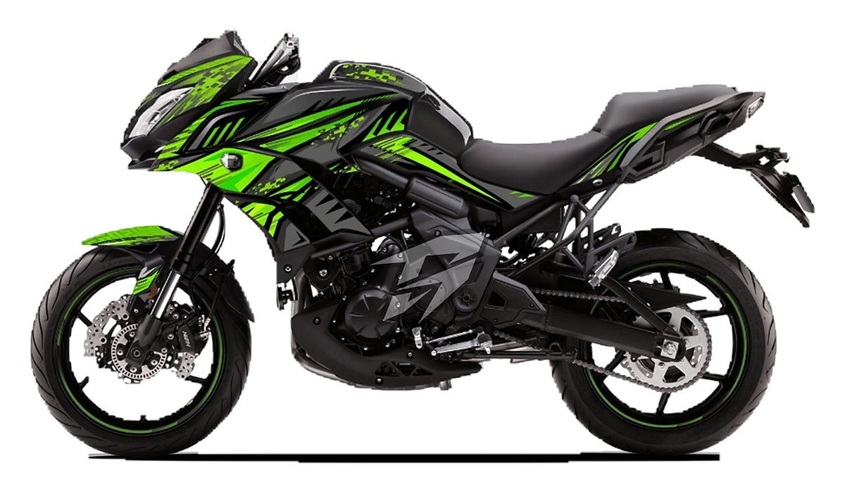 Kit de Gráficas para Moto Adventure Kawasaki Versys - Diseño 01 - LedPro Racing