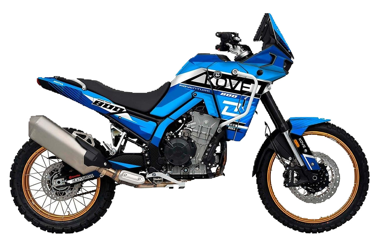 Kit de Gráficas para Moto Adventure Kove 800X - Diseño 04 - LedPro Racing