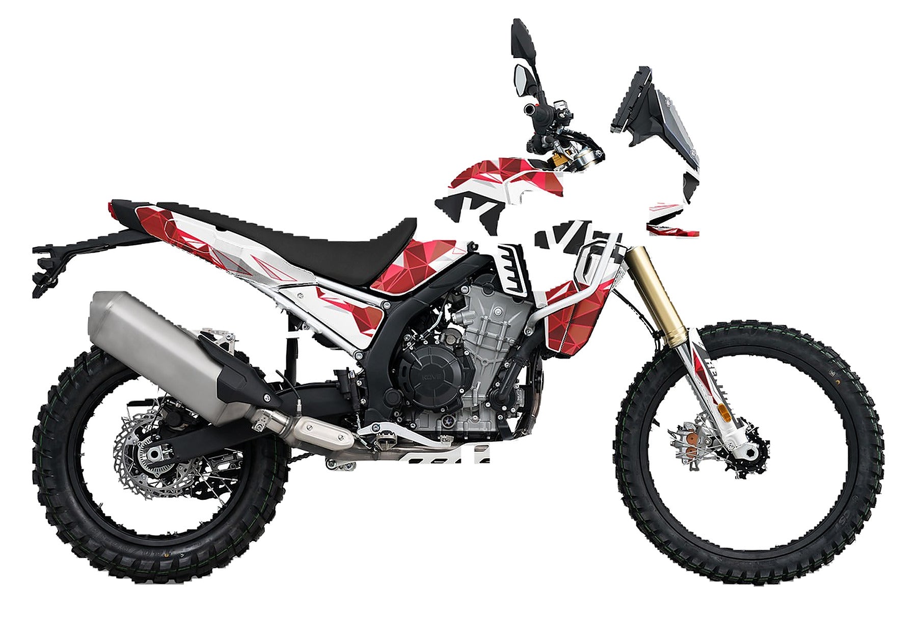 Kit de Gráficas para Moto Adventure Kove 800X - Diseño 08 - LedPro Racing