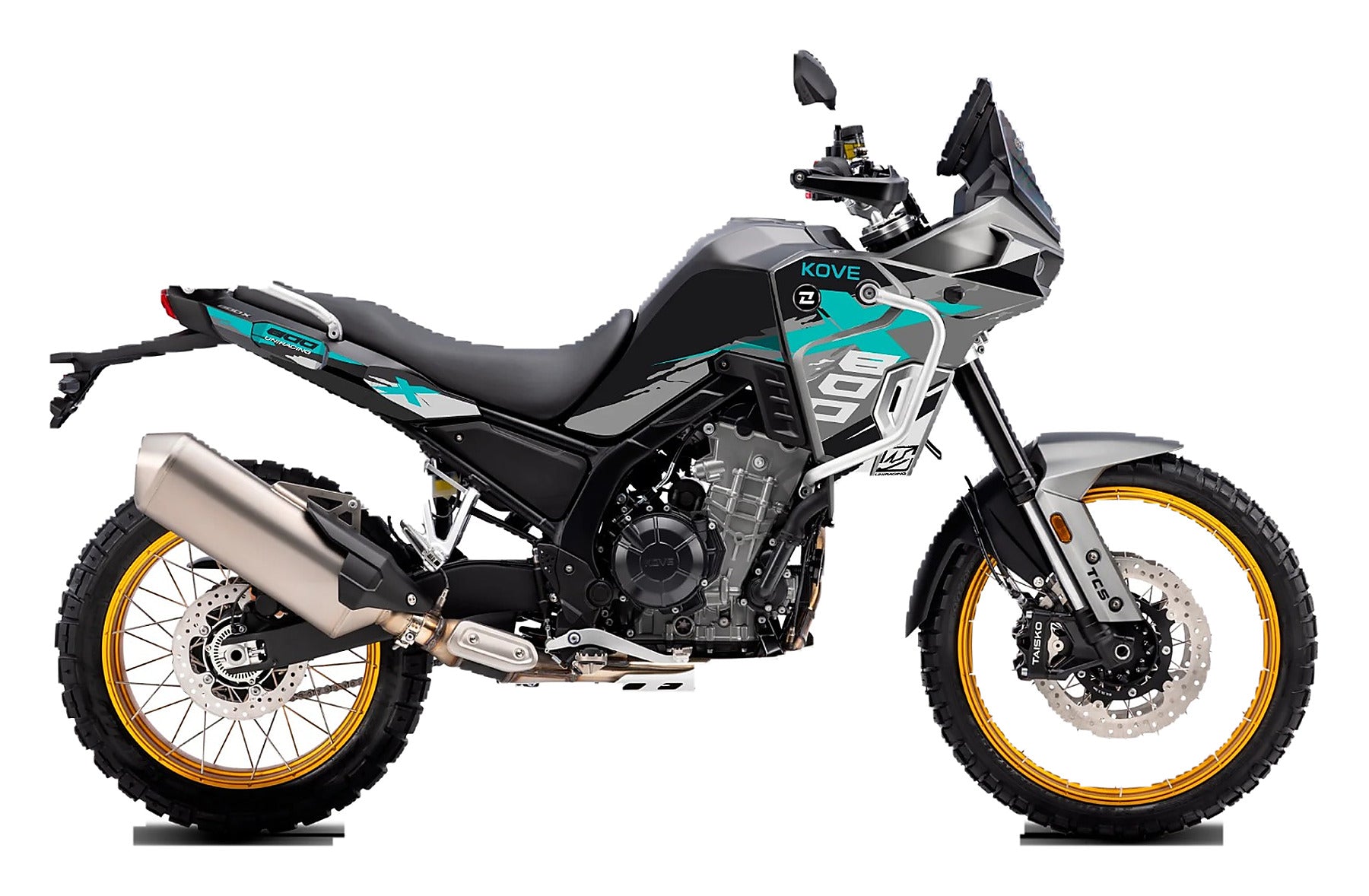 Kit de Gráficas para Moto Adventure Kove 800X - Diseño 13 - LedPro Racing