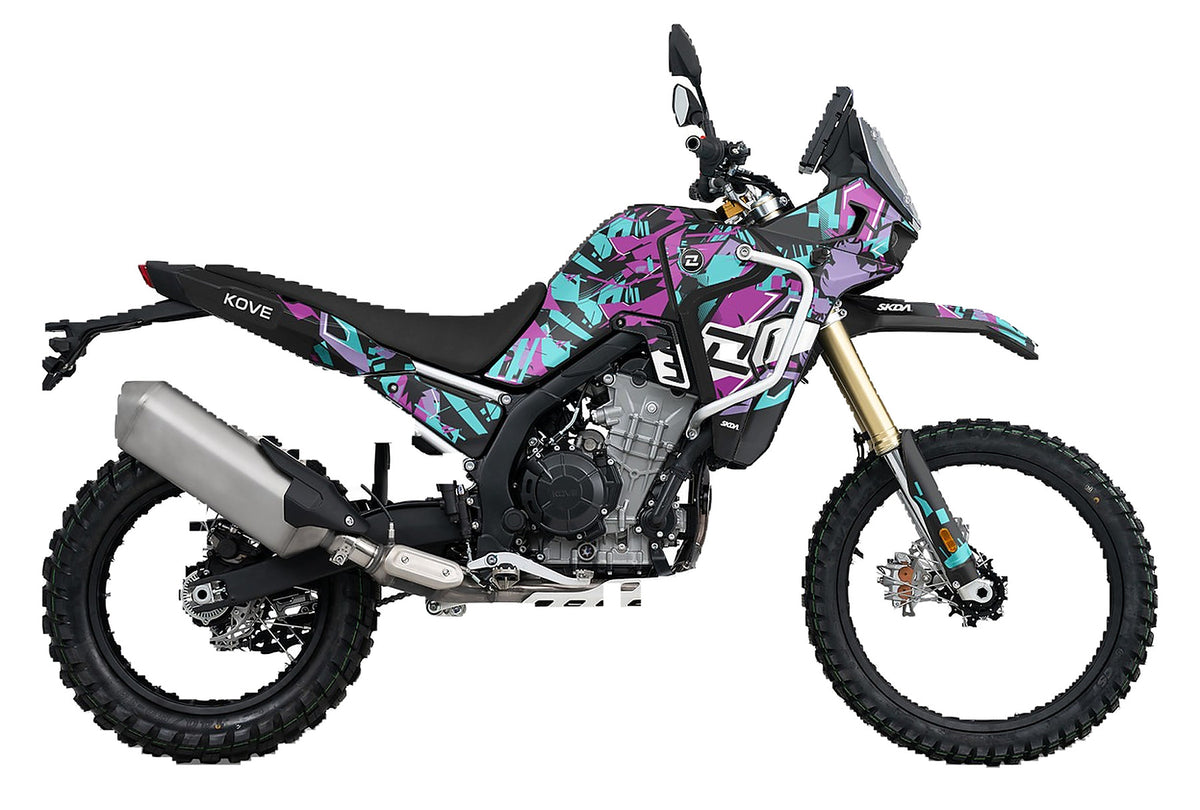 Kit de Gráficas para Moto Adventure Kove 800X - Diseño 15 - LedPro Racing