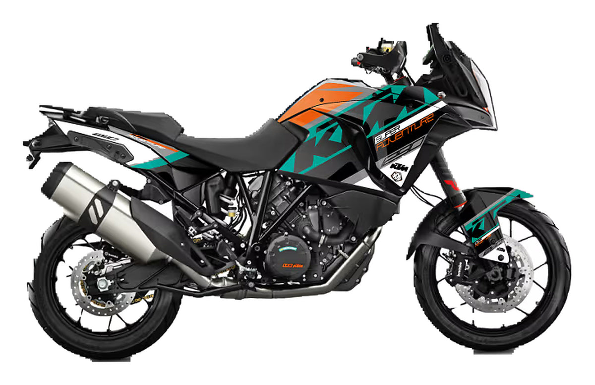 Kit de Gráficas para Moto Adventure KTM Adventure - Diseño 03 - LedPro Racing