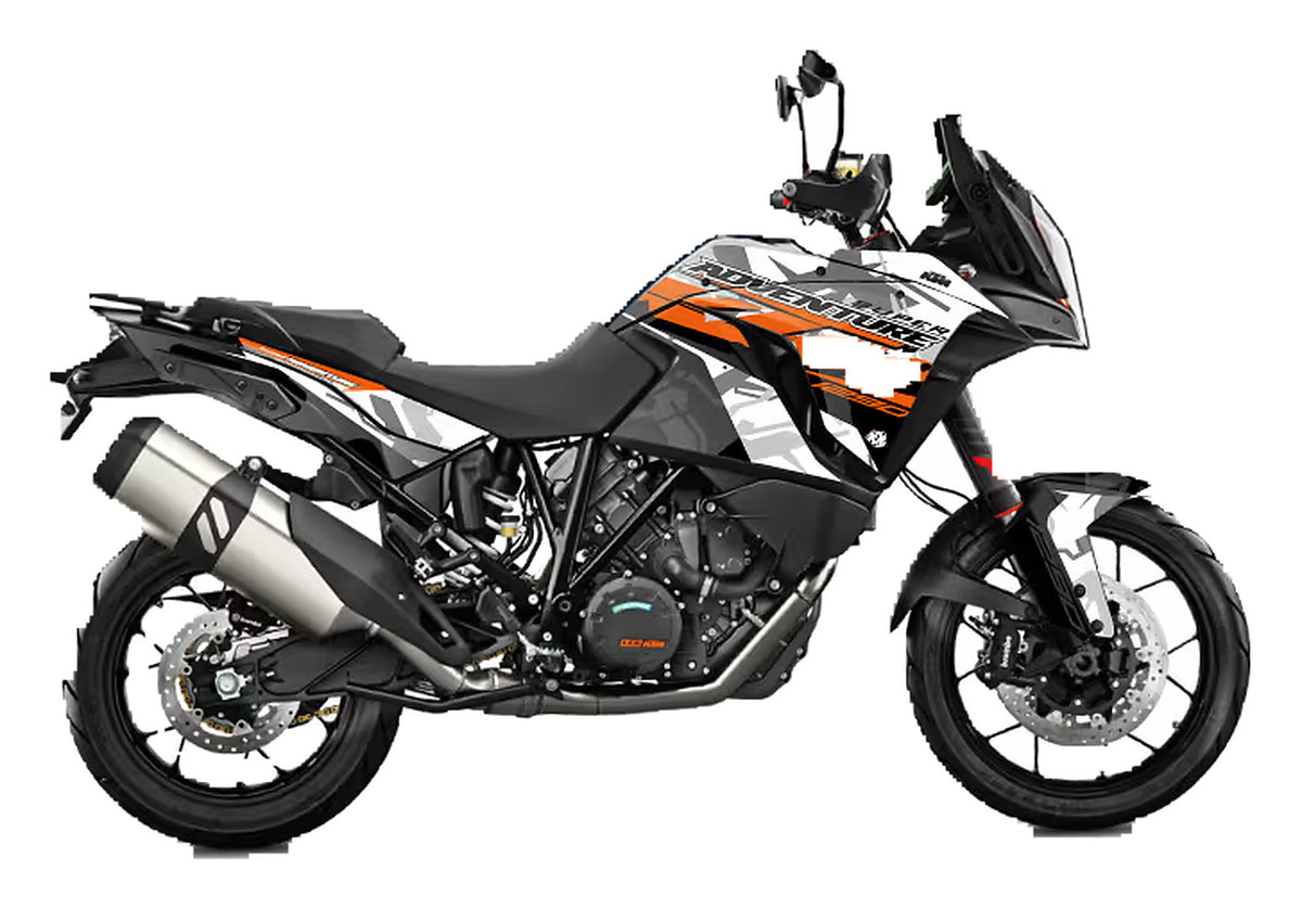Kit de Gráficas para Moto Adventure KTM Adventure - Diseño 04 - LedPro Racing