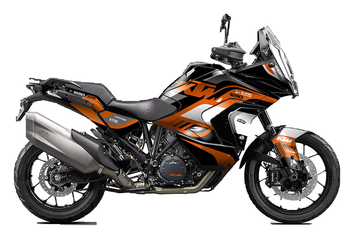 Kit de Gráficas para Moto Adventure KTM Adventure - Diseño 17 - LedPro Racing