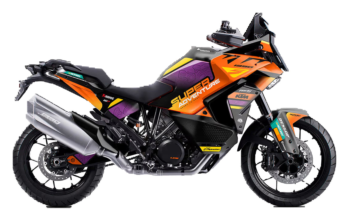 Kit de Gráficas para Moto Adventure KTM Adventure - Diseño 32 - LedPro Racing