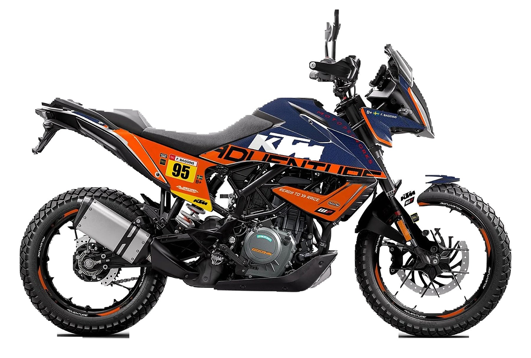 Kit de Gráficas para Moto Adventure KTM Adventure - Diseño 39 - LedPro Racing