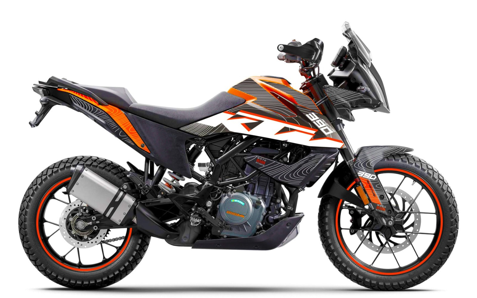 Kit de Gráficas para Moto Adventure KTM Adventure - Diseño 44 - LedPro Racing