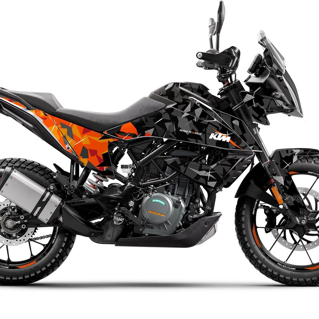 Kit de Gráficas para Moto Adventure KTM Adventure - Diseño 46 - LedPro Racing
