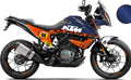Kit de Gráficas para Moto Adventure KTM Adventure - Diseño 50 - LedPro Racing