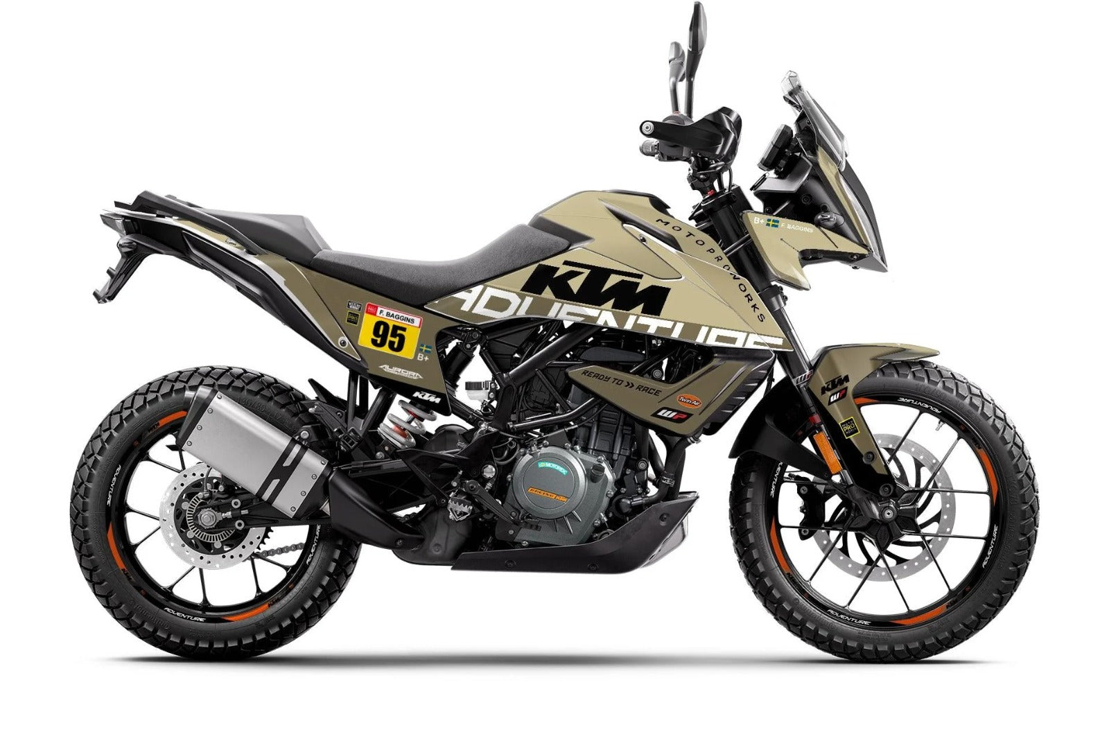Kit de Gráficas para Moto Adventure KTM Adventure - Diseño 55 - LedPro Racing