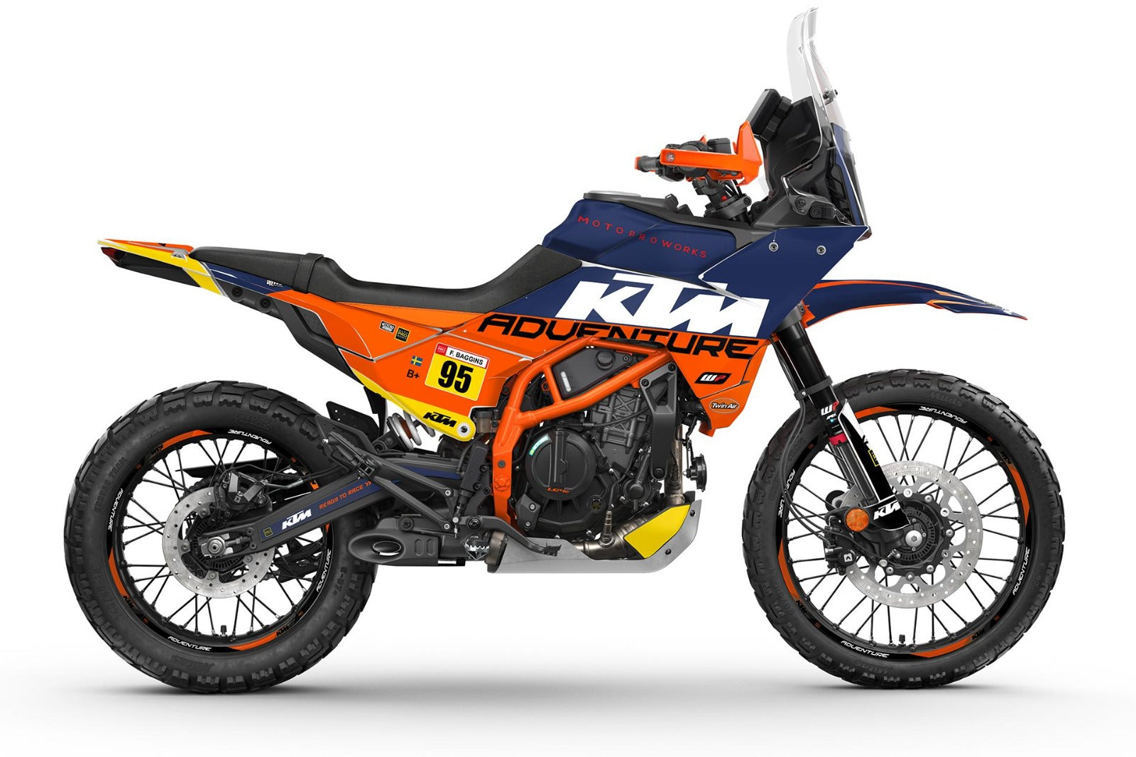 Kit de Gráficas para Moto Adventure KTM Adventure - Diseño 57 - LedPro Racing
