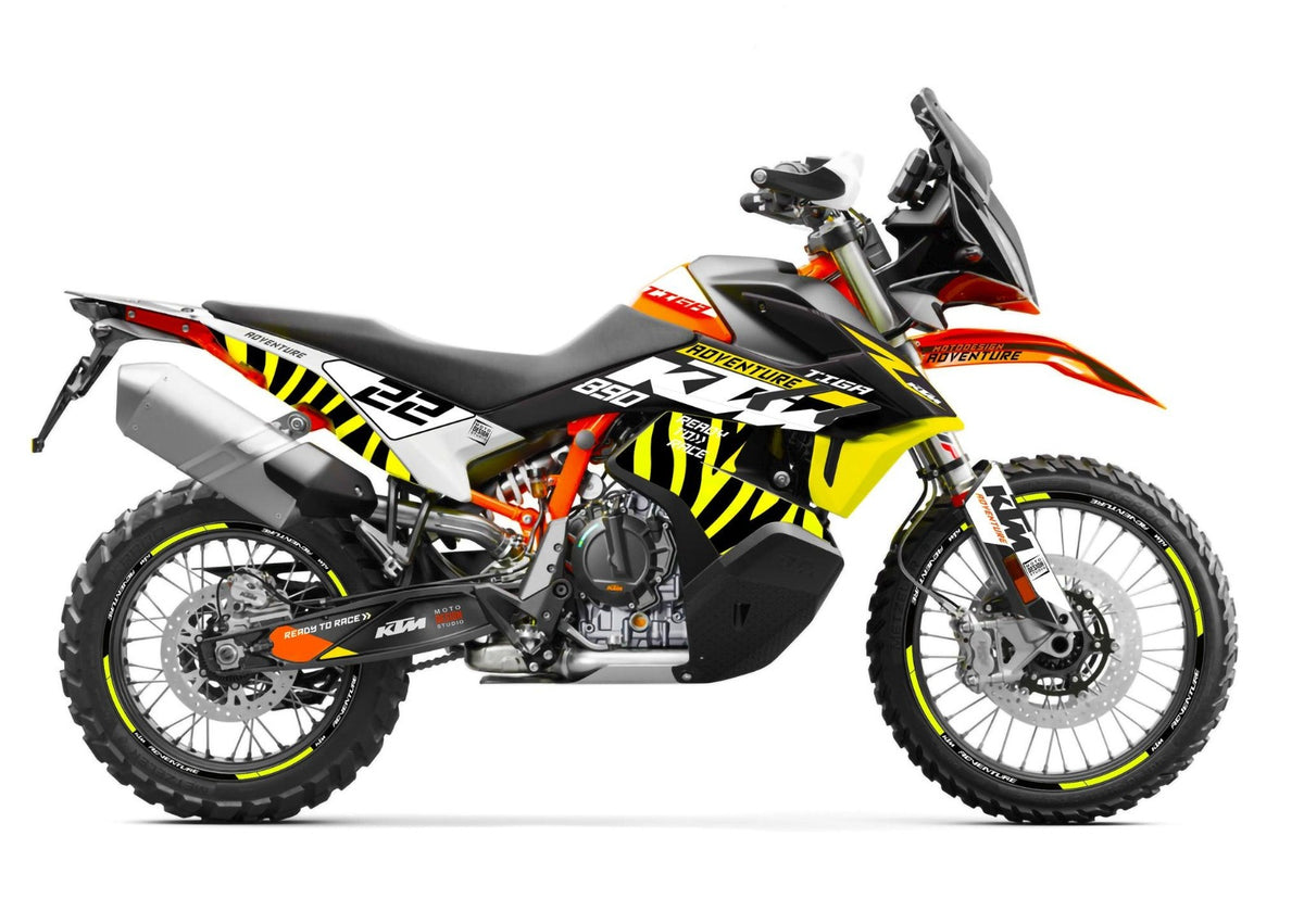 Kit de Gráficas para Moto Adventure KTM Adventure - Diseño 63 - LedPro Racing
