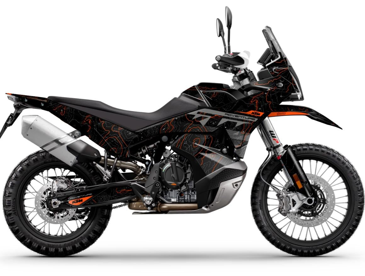 Kit de Gráficas para Moto Adventure KTM Adventure - Diseño 64 - LedPro Racing