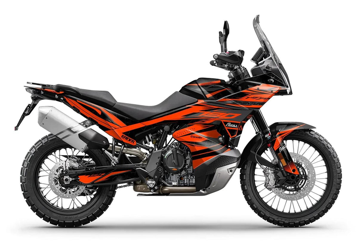 Kit de Gráficas para Moto Adventure KTM Adventure - Diseño 65 - LedPro Racing
