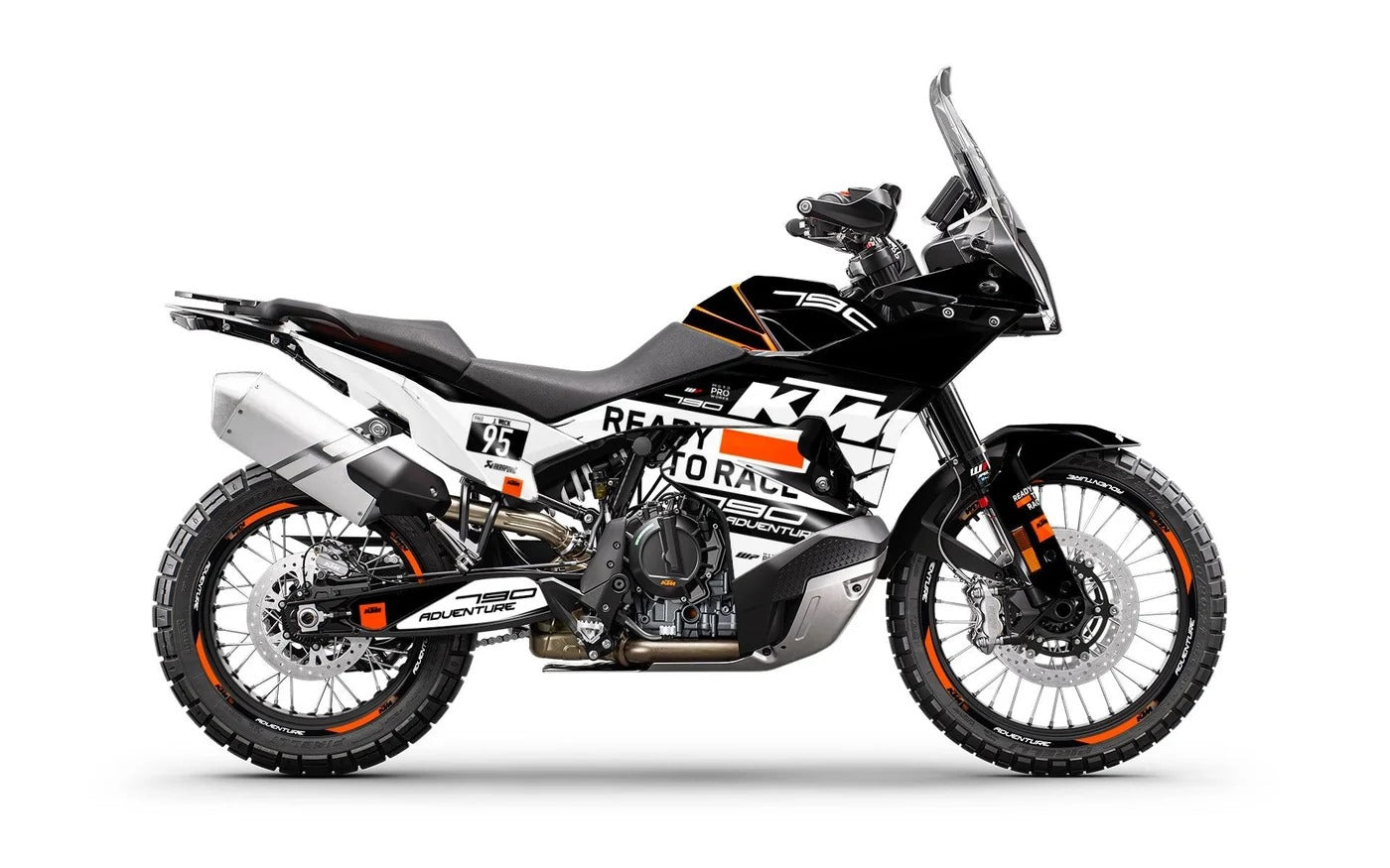 Kit de Gráficas para Moto Adventure KTM Adventure - Diseño 66 - LedPro Racing