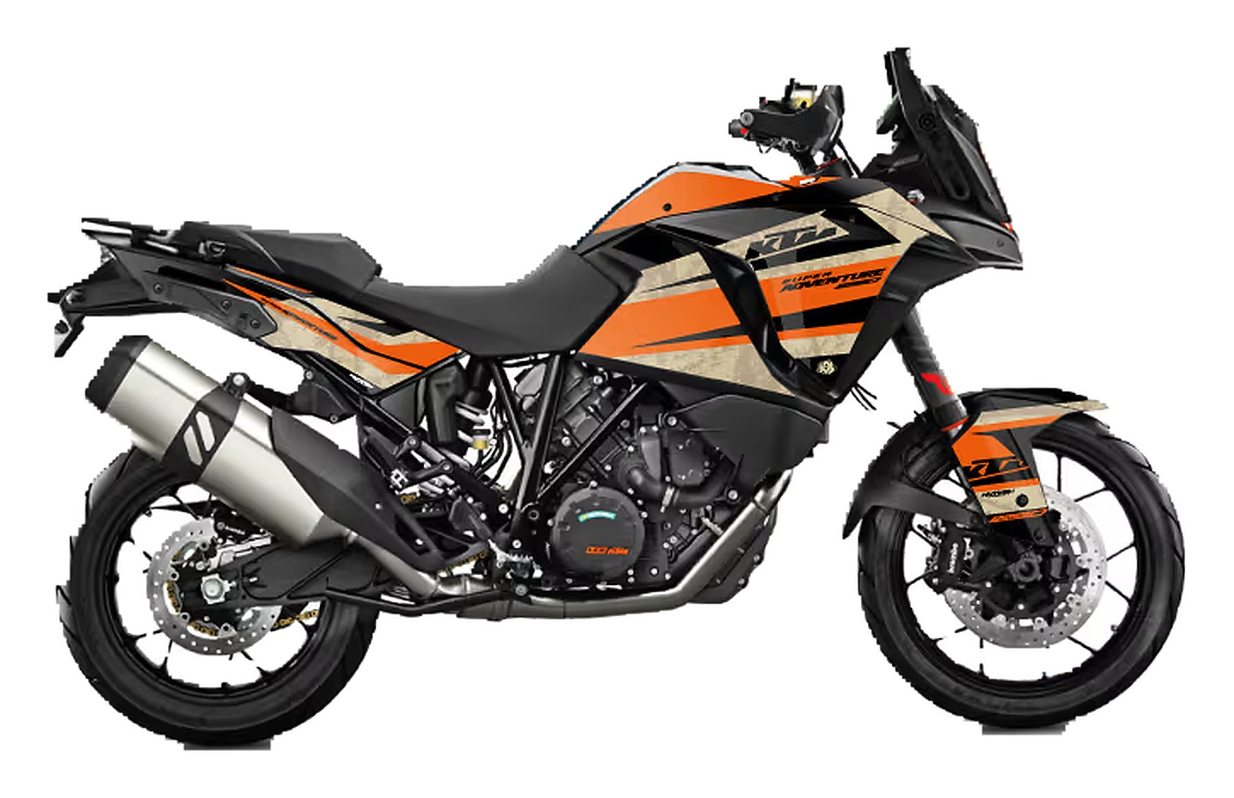 Kit de Gráficas para Moto Adventure KTM Super Adventure - Diseño 01 - LedPro Racing