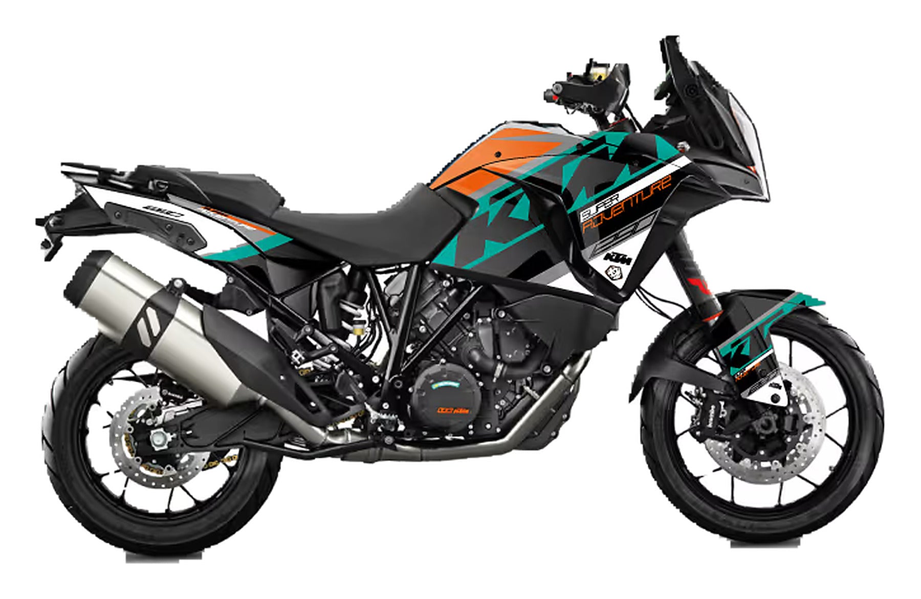Kit de Gráficas para Moto Adventure KTM Super Adventure - Diseño 04 - LedPro Racing
