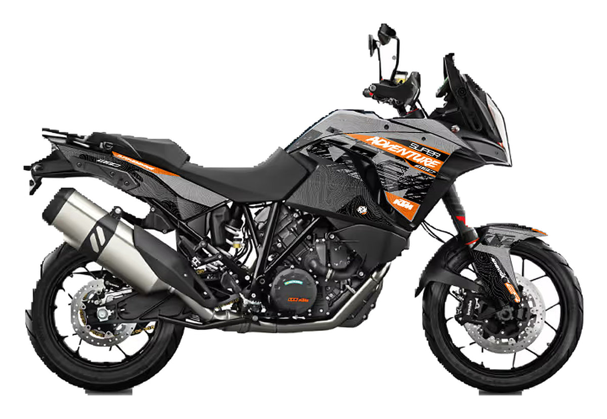 Kit de Gráficas para Moto Adventure KTM Super Adventure - Diseño 06 - LedPro Racing