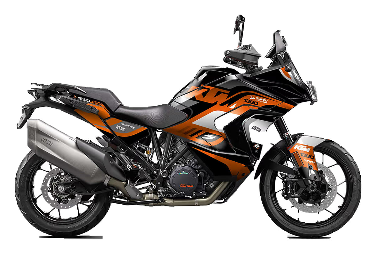 Kit de Gráficas para Moto Adventure KTM Super Adventure - Diseño 12 - LedPro Racing