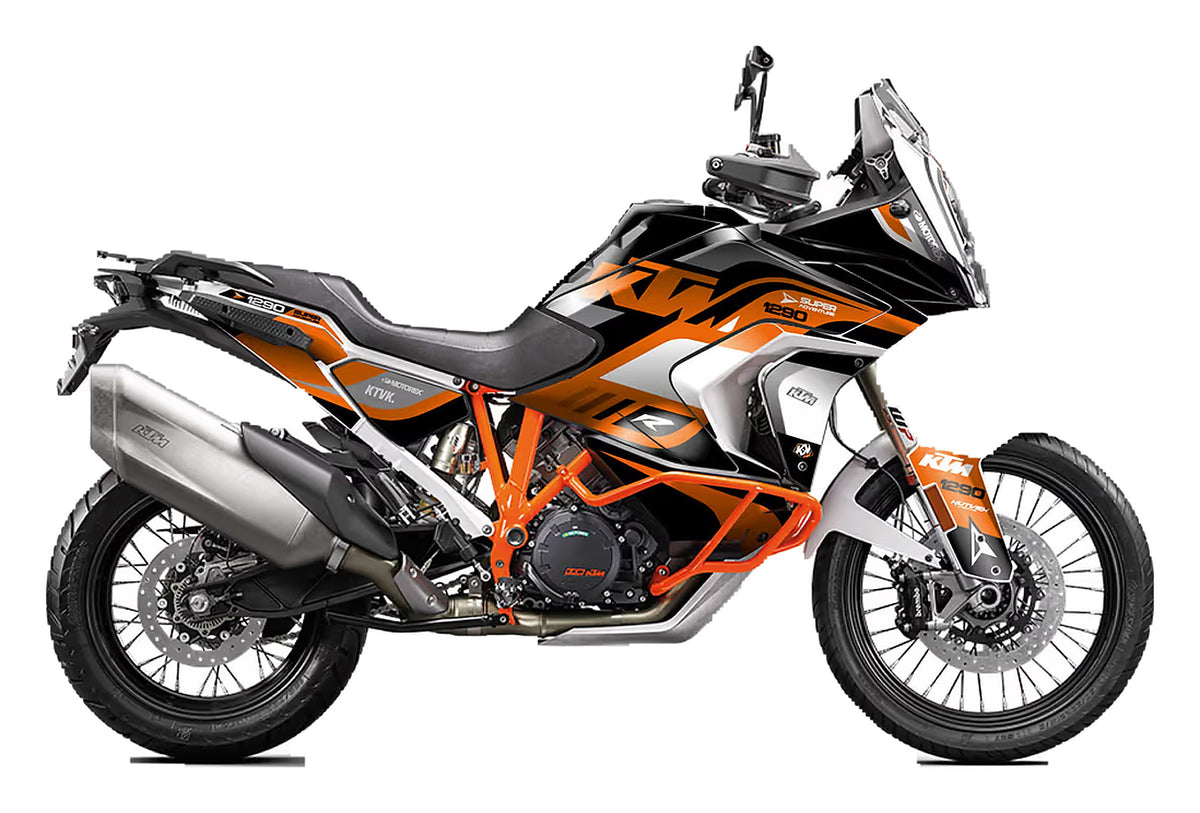 Kit de Gráficas para Moto Adventure KTM Super Adventure - Diseño 17 - LedPro Racing