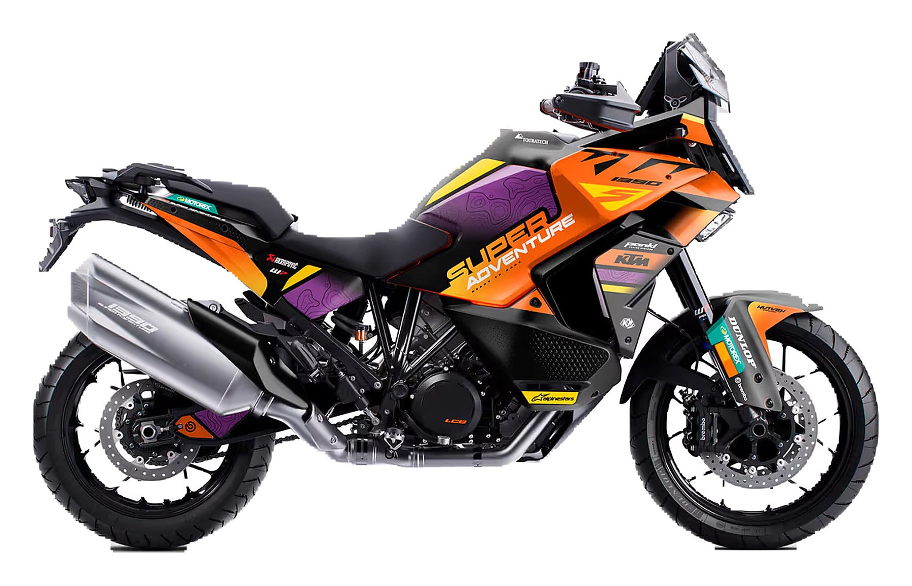 Kit de Gráficas para Moto Adventure KTM Super Adventure - Diseño 21 - LedPro Racing