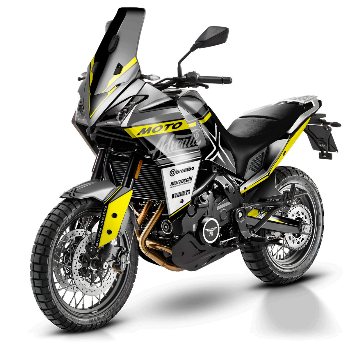 Kit de Gráficas para Moto Adventure Moto Morini X-Cape 700 - Diseño 07 - LedPro Racing