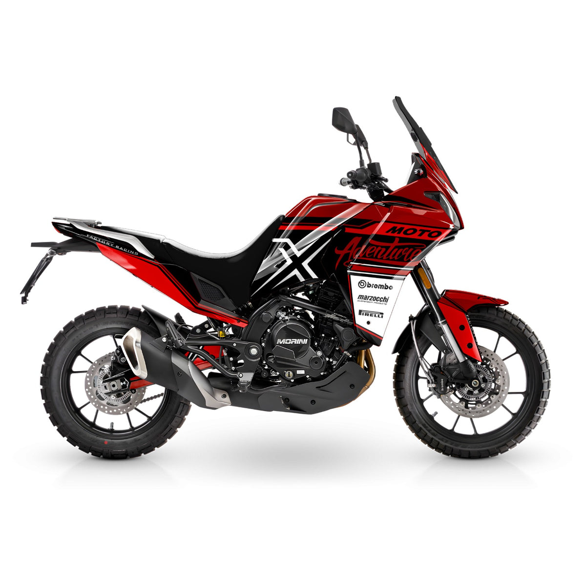 Kit de Gráficas para Moto Adventure Moto Morini X-Cape 700 - Diseño 08 - LedPro Racing