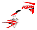 Kit de Gráficas para Moto Adventure RVM CZT 250 - Diseño 07 - LedPro Racing