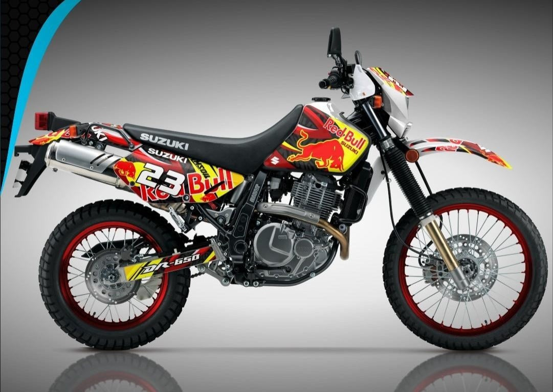 Kit de Gráficas para Moto Adventure Suzuki DR 650 - Diseño 17 - LedPro Racing